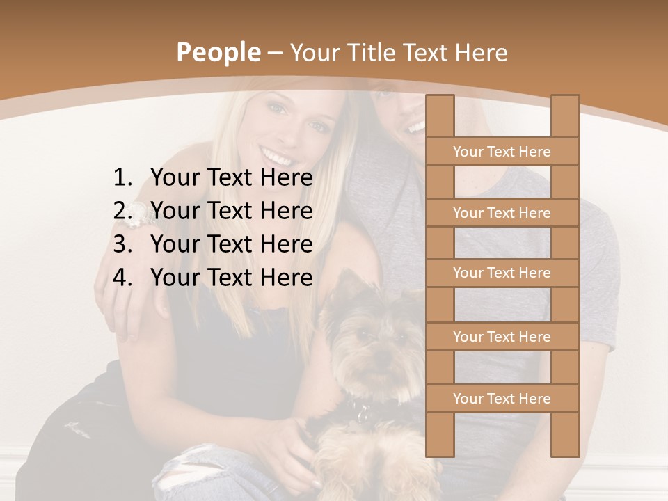 Man Dog Laugh PowerPoint Template
