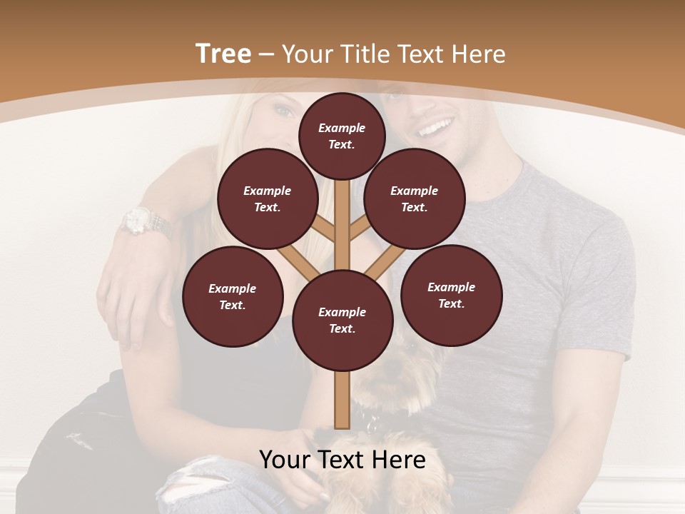 Man Dog Laugh PowerPoint Template