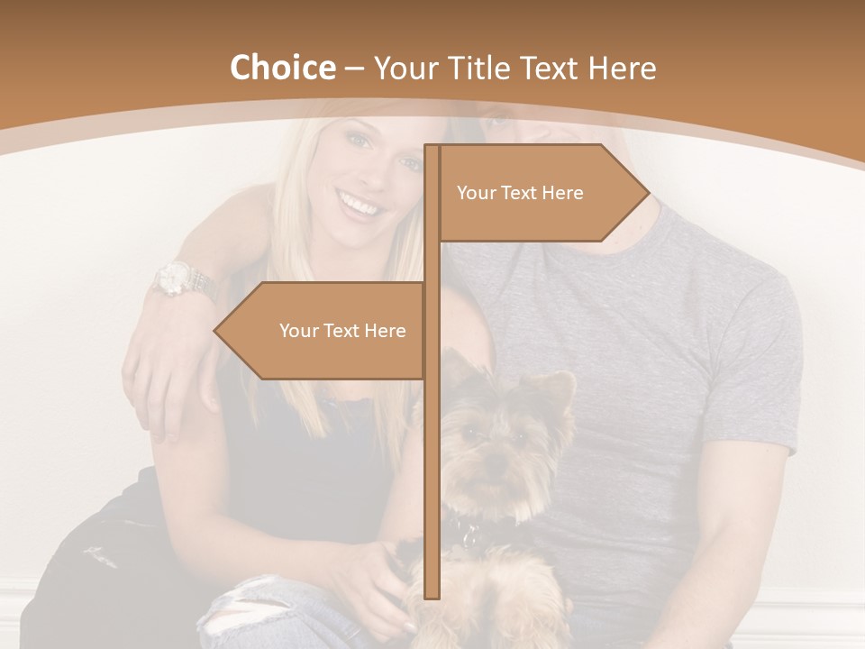 Man Dog Laugh PowerPoint Template