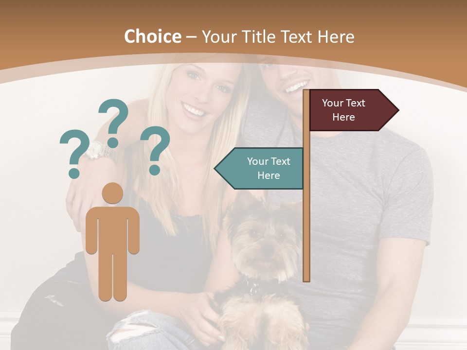 Man Dog Laugh PowerPoint Template