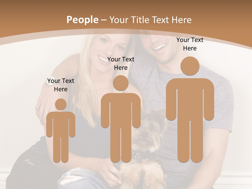 Man Dog Laugh PowerPoint Template
