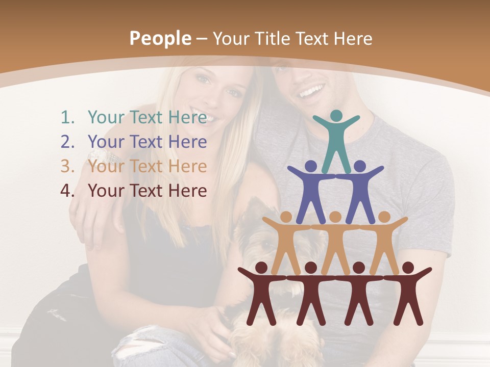 Man Dog Laugh PowerPoint Template