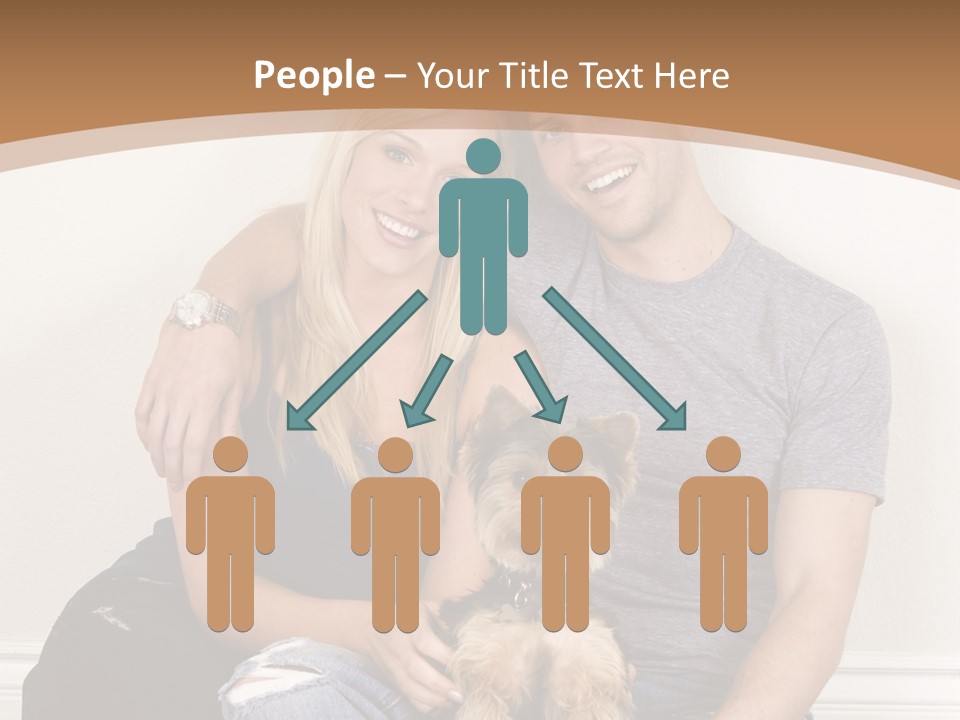 Man Dog Laugh PowerPoint Template