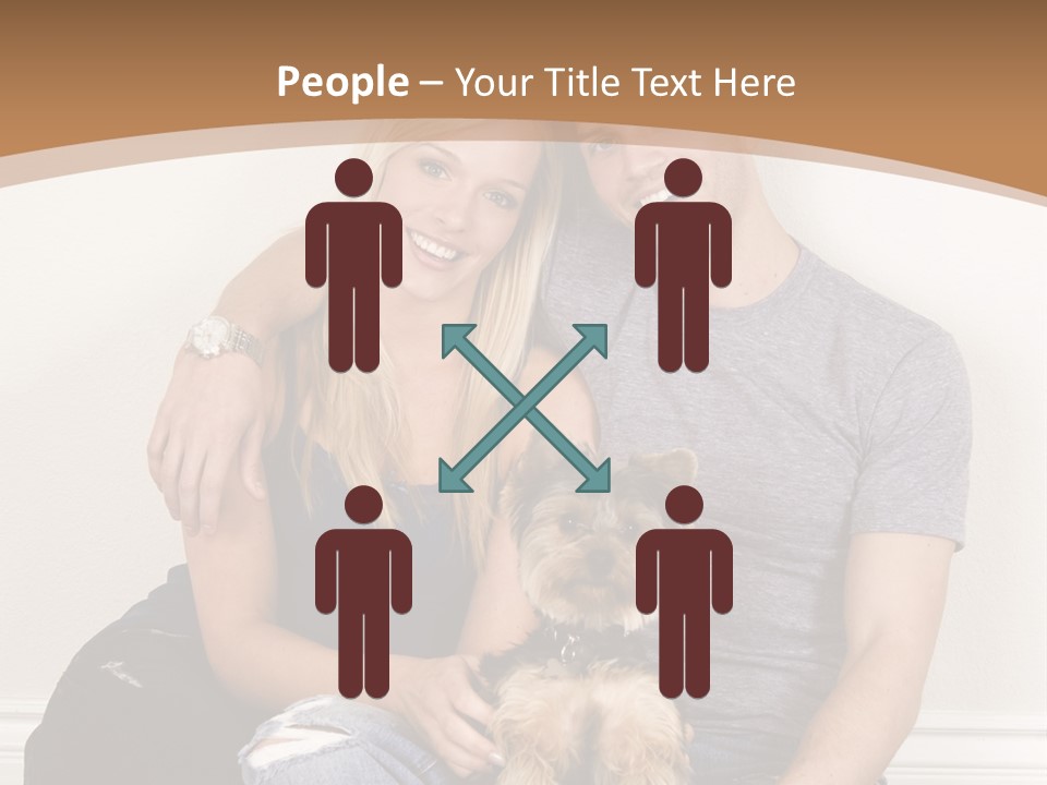 Man Dog Laugh PowerPoint Template