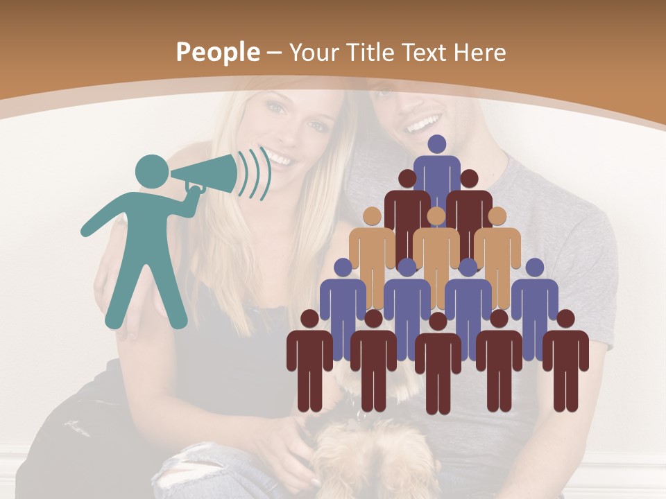 Man Dog Laugh PowerPoint Template