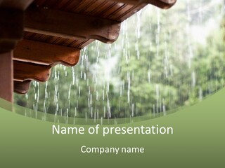 Storm Drop Building PowerPoint Template