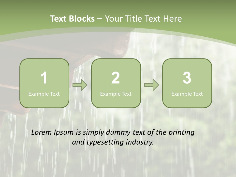 Storm Drop Building PowerPoint Template