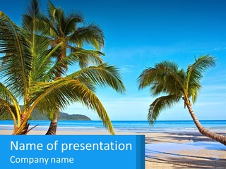 Summer Turquoise Swimming PowerPoint Template