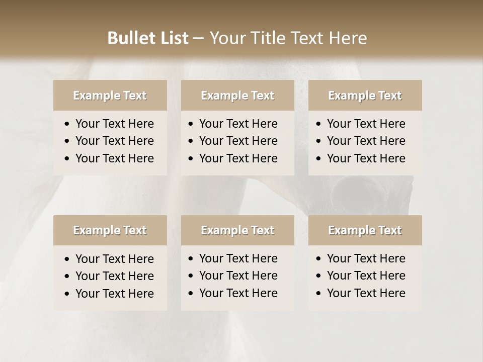 Animal Domestic Thoroughbred PowerPoint Template