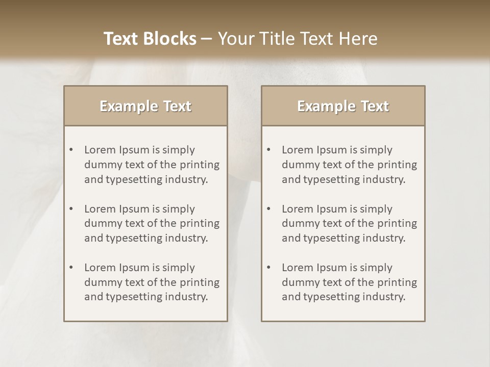 Animal Domestic Thoroughbred PowerPoint Template