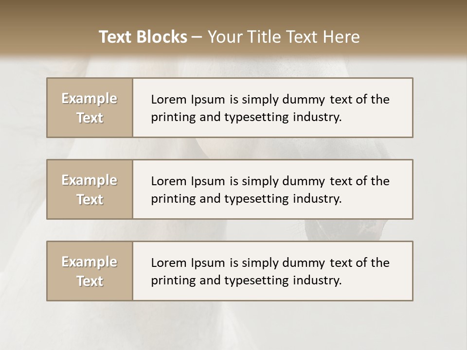 Animal Domestic Thoroughbred PowerPoint Template