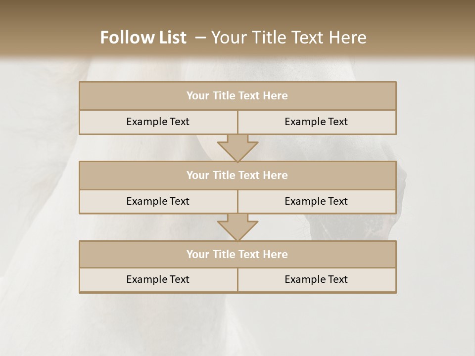 Animal Domestic Thoroughbred PowerPoint Template