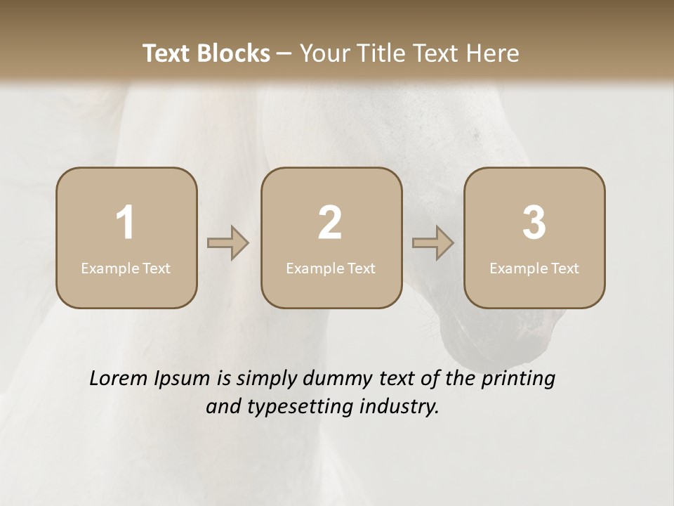 Animal Domestic Thoroughbred PowerPoint Template