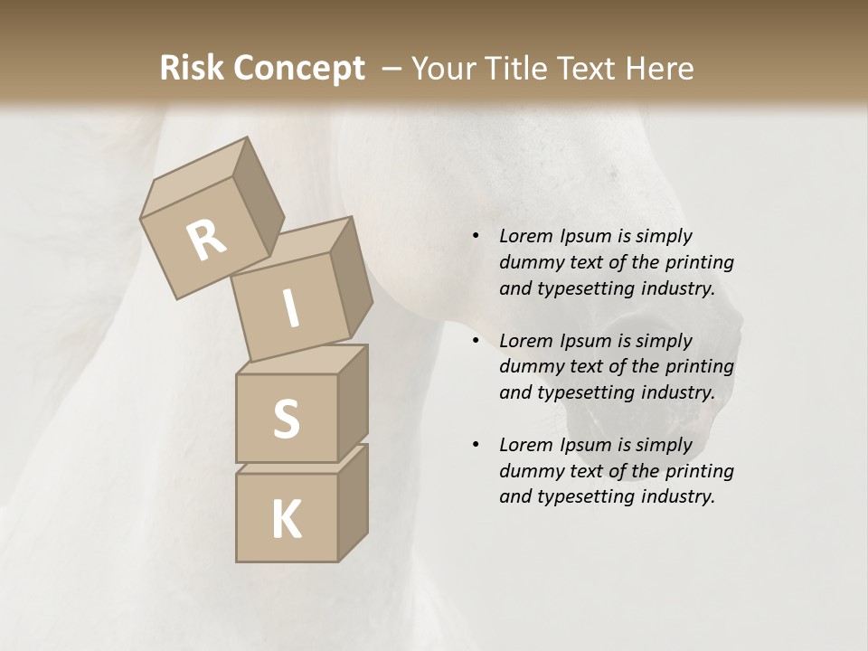 Animal Domestic Thoroughbred PowerPoint Template