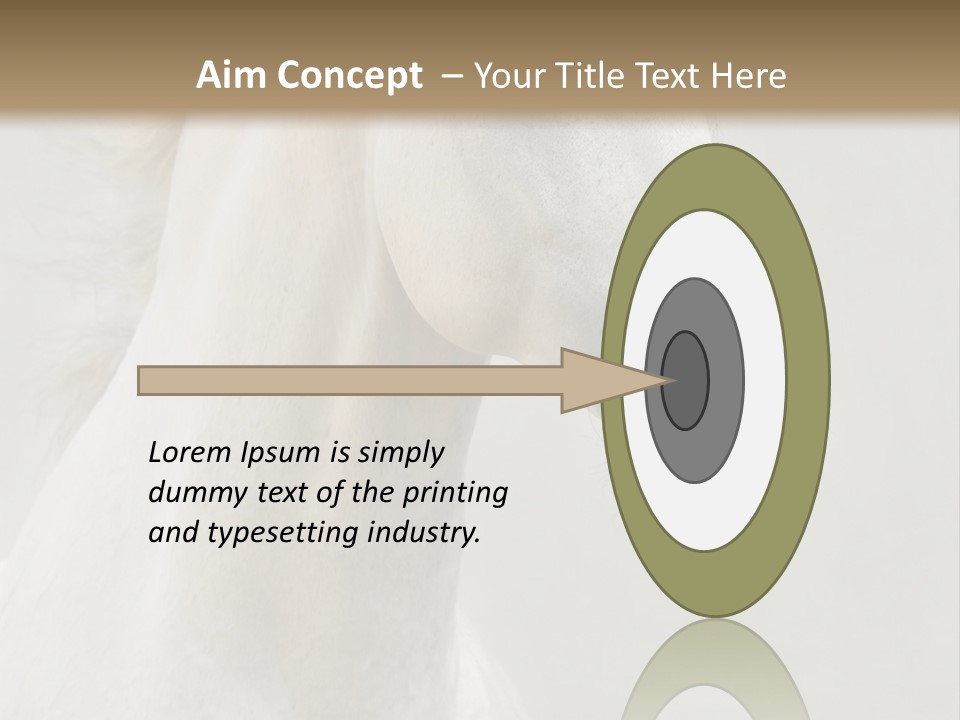 Animal Domestic Thoroughbred PowerPoint Template