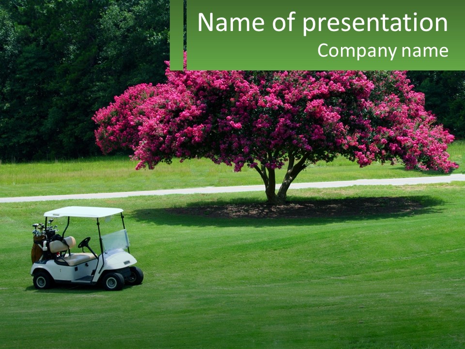 Golf Peace Club PowerPoint Template