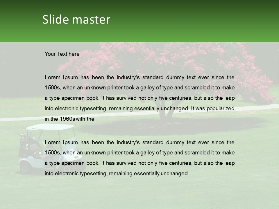 Golf Peace Club PowerPoint Template