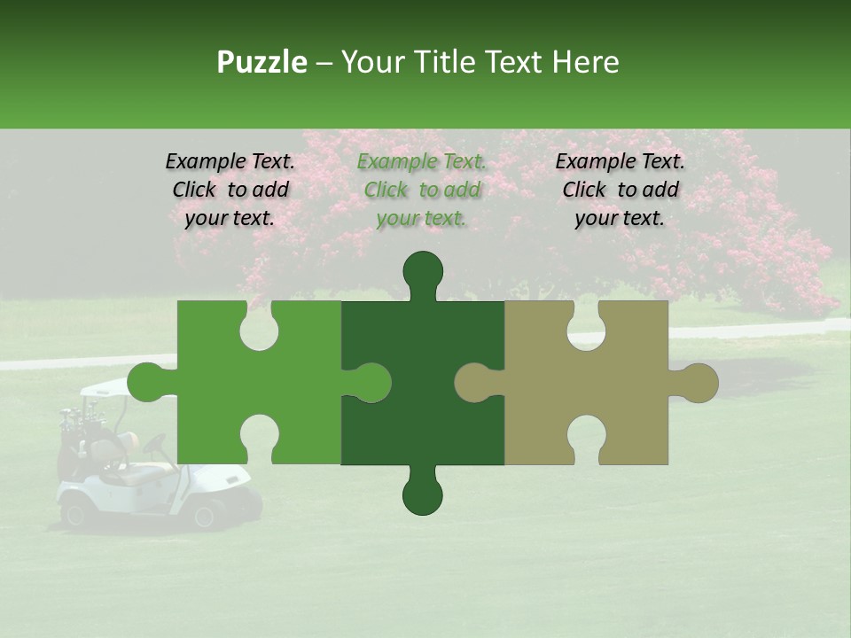 Golf Peace Club PowerPoint Template