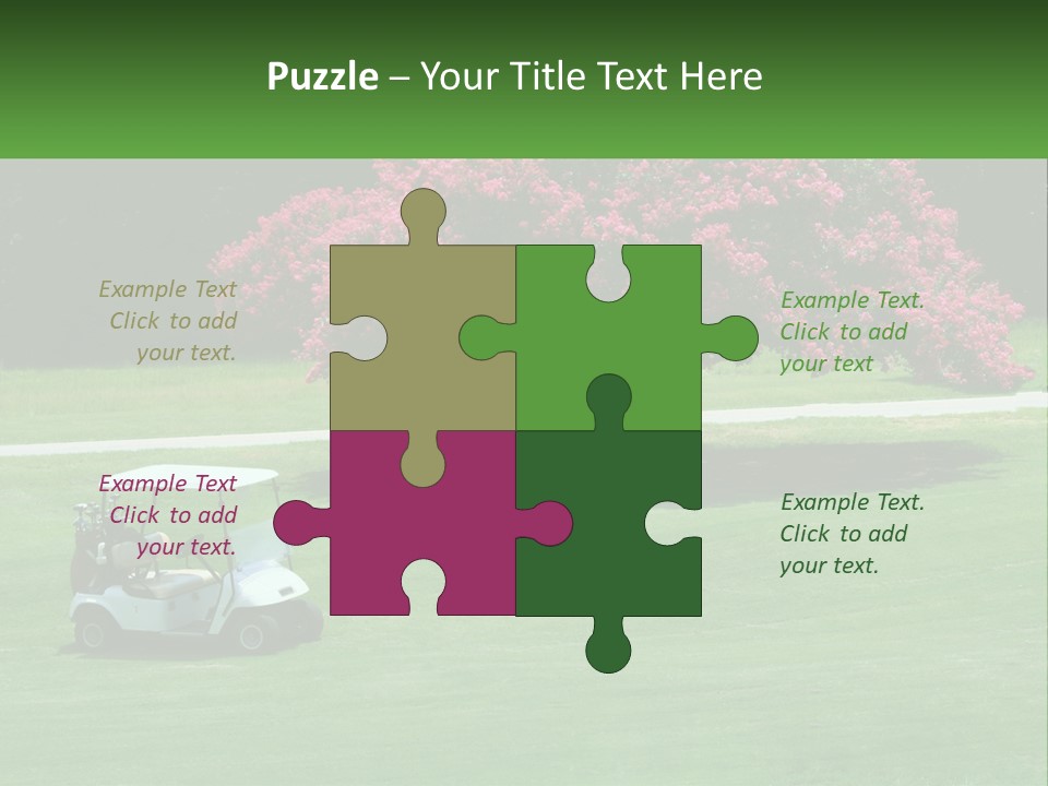 Golf Peace Club PowerPoint Template