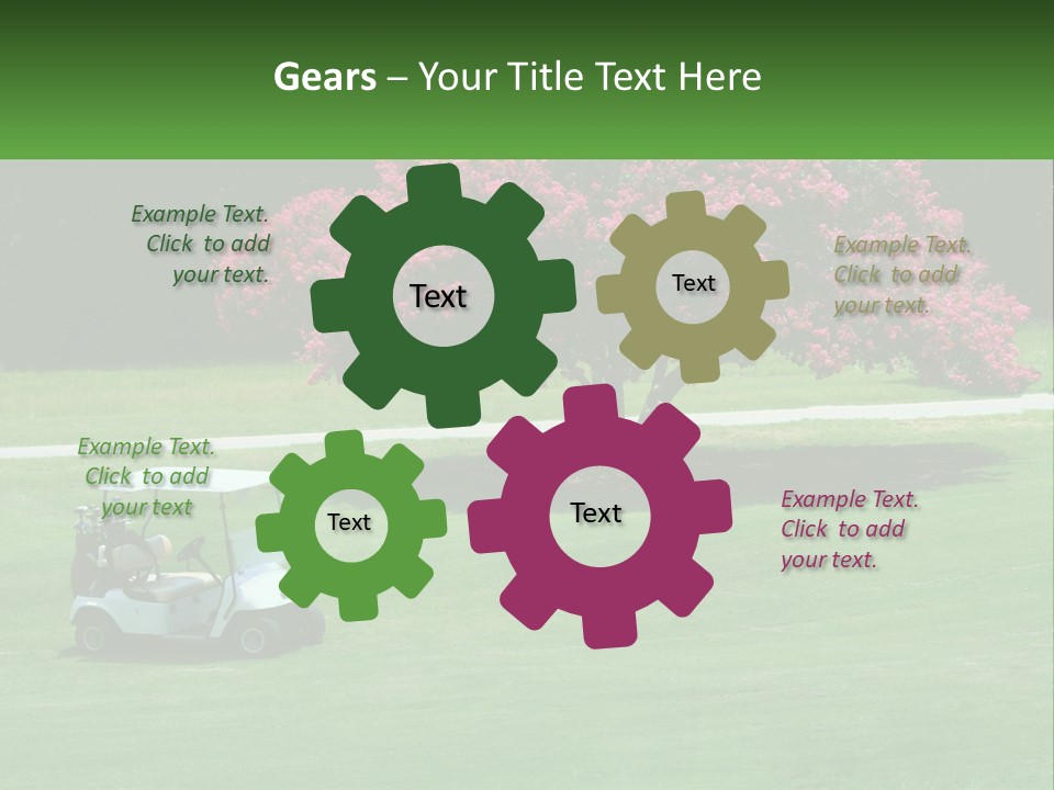 Golf Peace Club PowerPoint Template