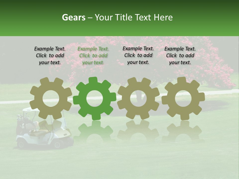 Golf Peace Club PowerPoint Template