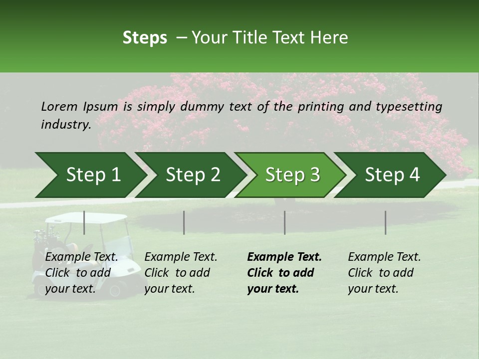 Golf Peace Club PowerPoint Template