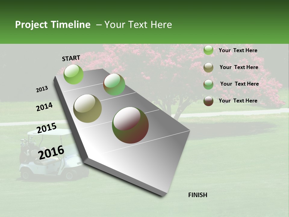 Golf Peace Club PowerPoint Template