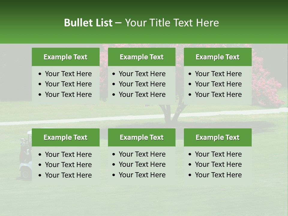 Golf Peace Club PowerPoint Template