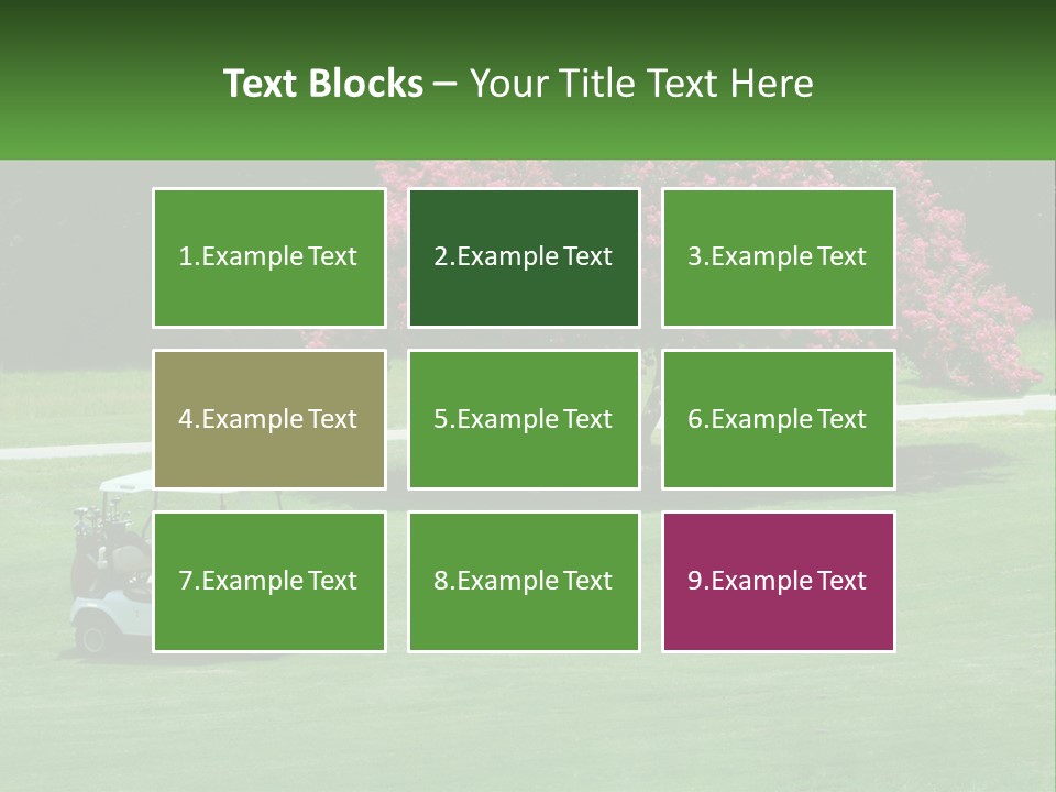 Golf Peace Club PowerPoint Template