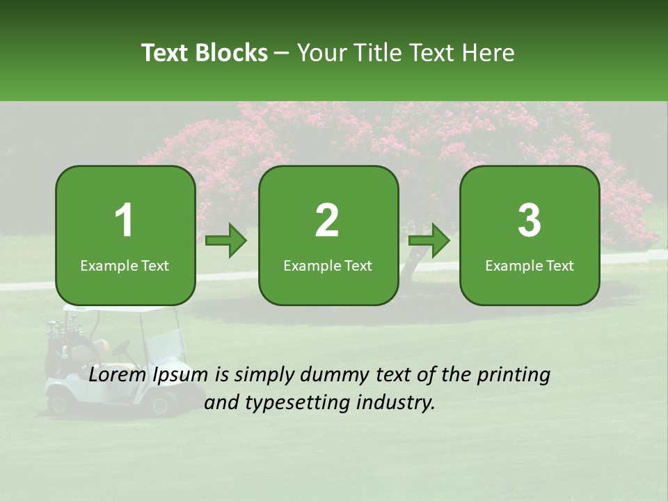 Golf Peace Club PowerPoint Template