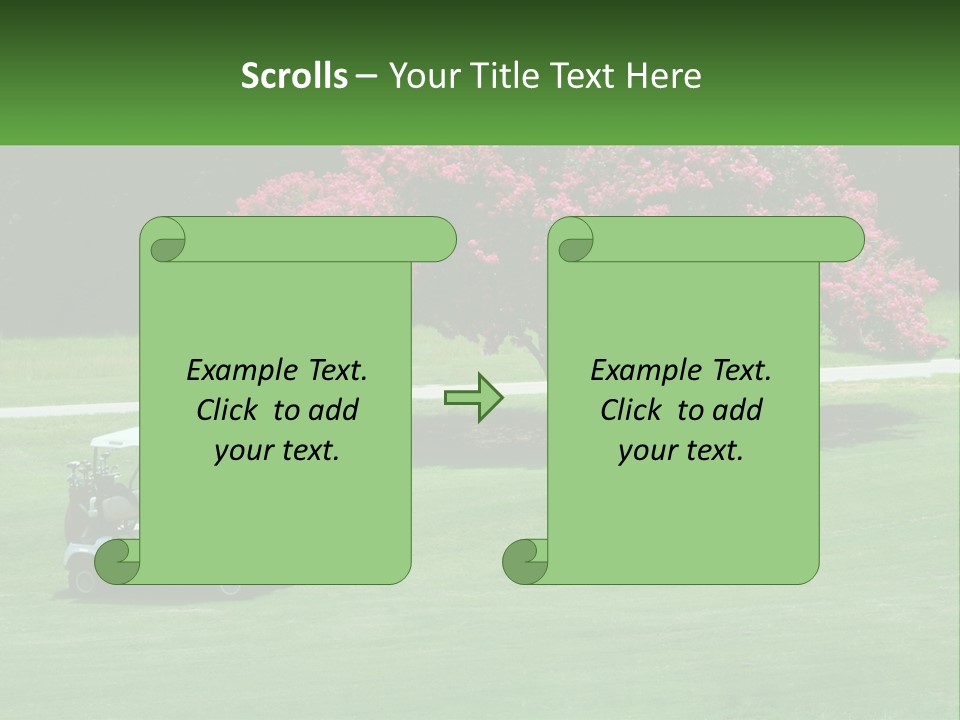 Golf Peace Club PowerPoint Template