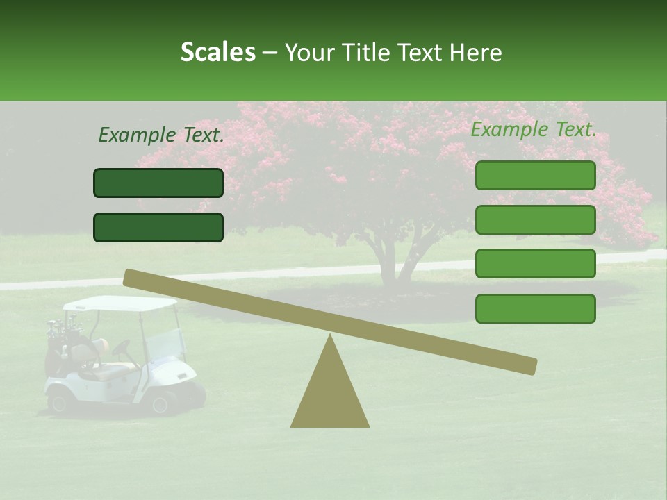Golf Peace Club PowerPoint Template