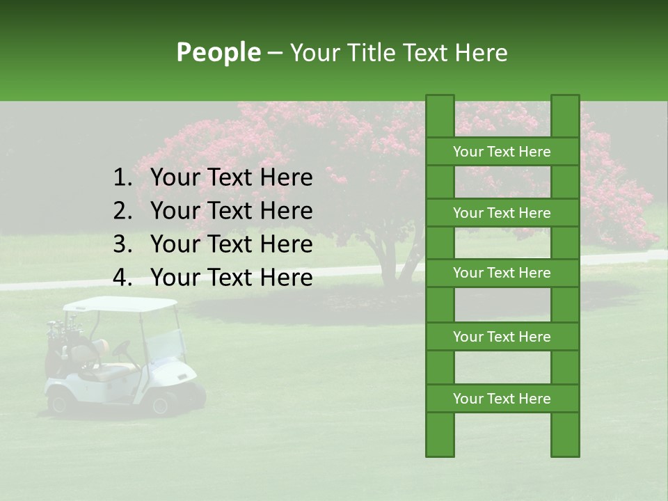 Golf Peace Club PowerPoint Template