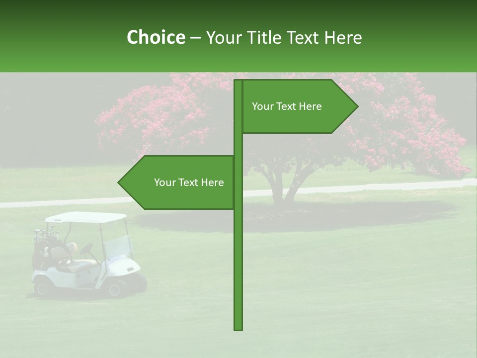 Golf Peace Club PowerPoint Template