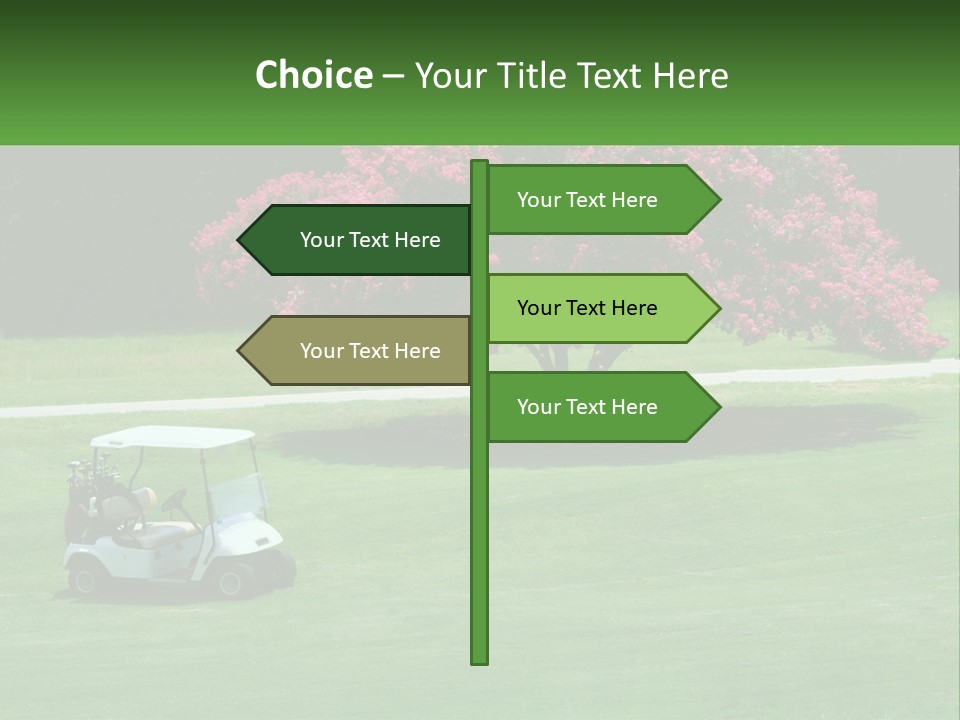 Golf Peace Club PowerPoint Template
