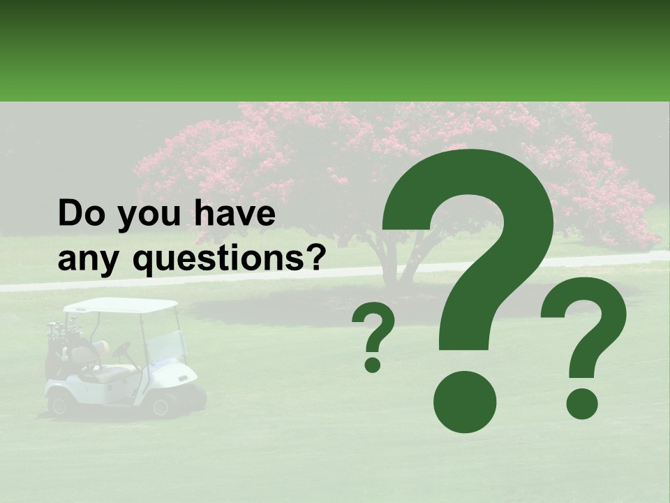 Golf Peace Club PowerPoint Template
