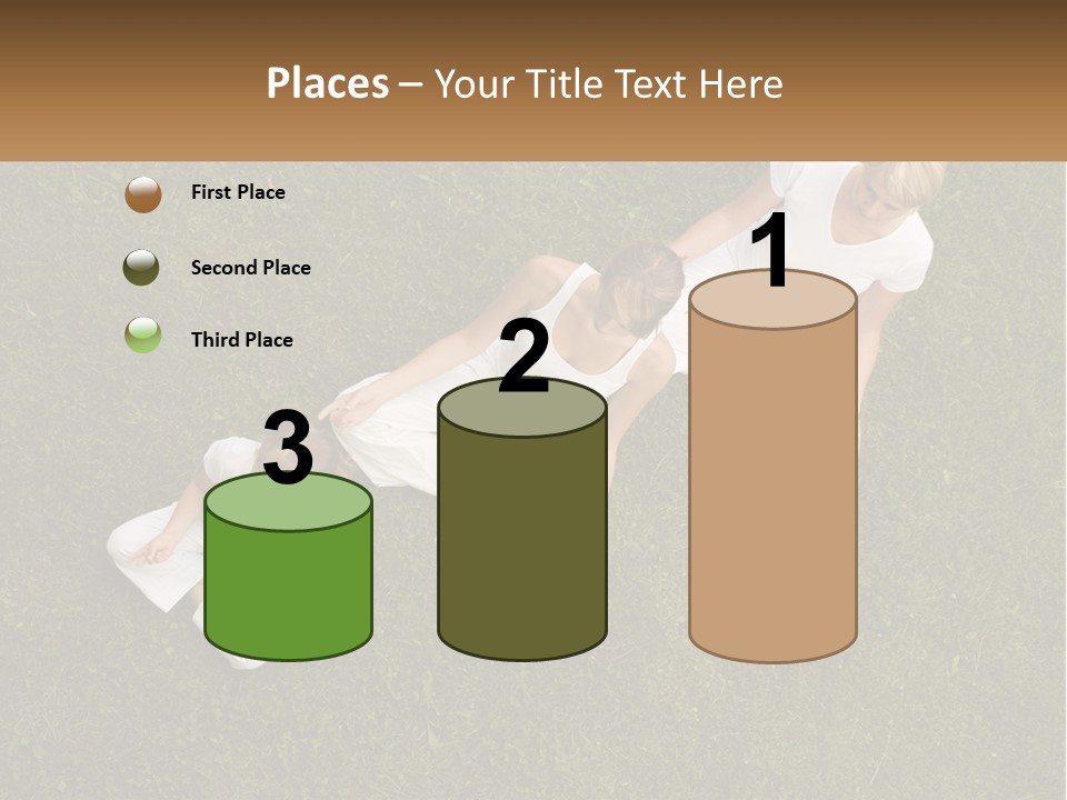 Woman Relaxation Person PowerPoint Template