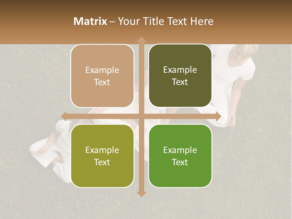 Woman Relaxation Person PowerPoint Template