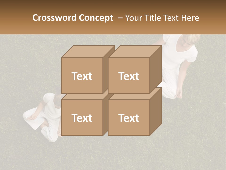 Woman Relaxation Person PowerPoint Template