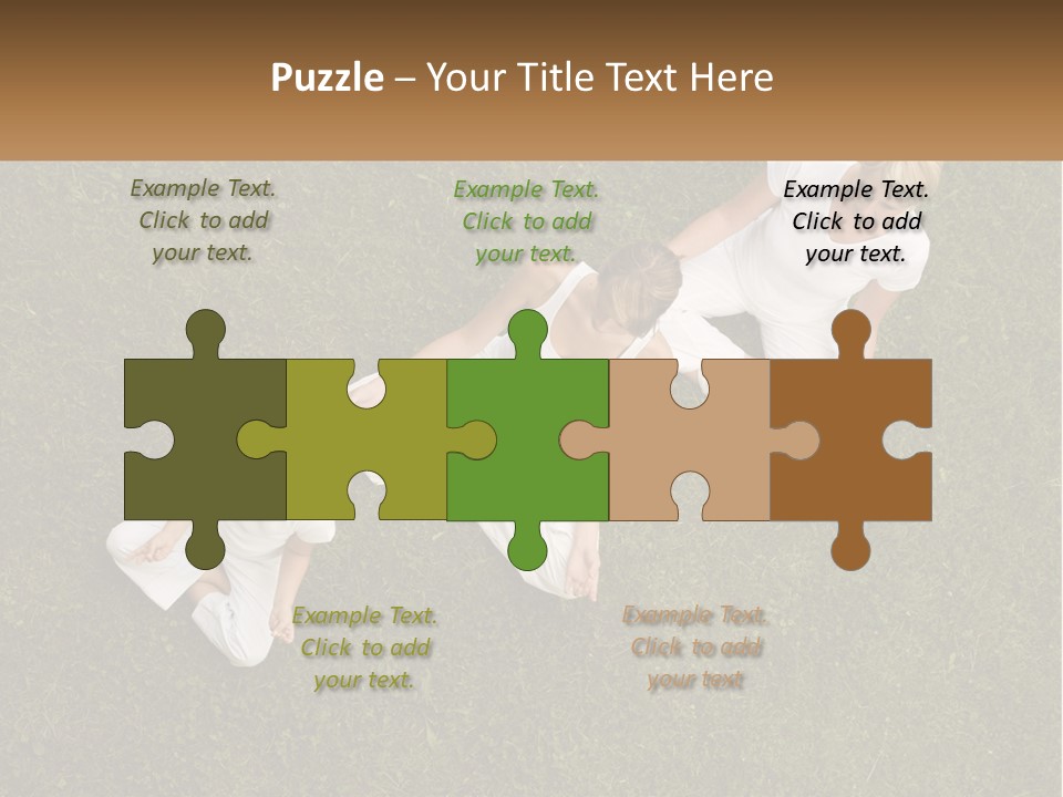 Woman Relaxation Person PowerPoint Template