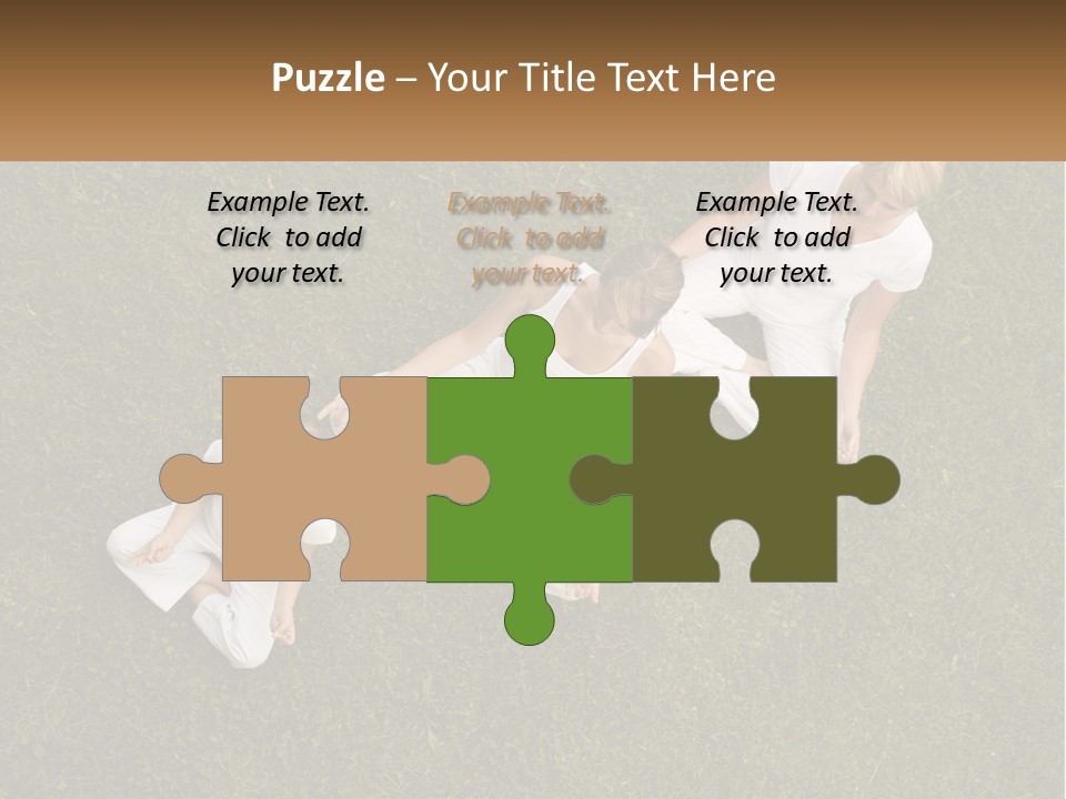 Woman Relaxation Person PowerPoint Template