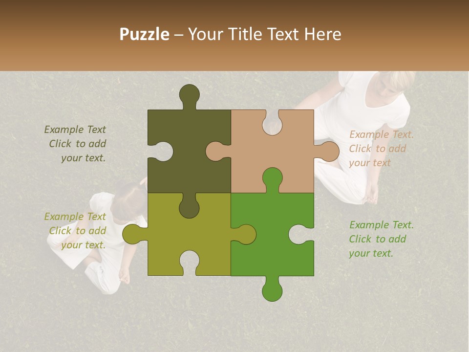 Woman Relaxation Person PowerPoint Template