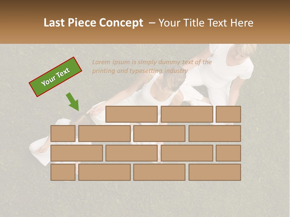 Woman Relaxation Person PowerPoint Template