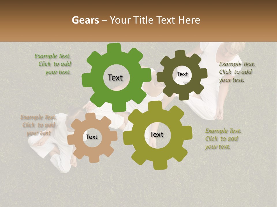 Woman Relaxation Person PowerPoint Template