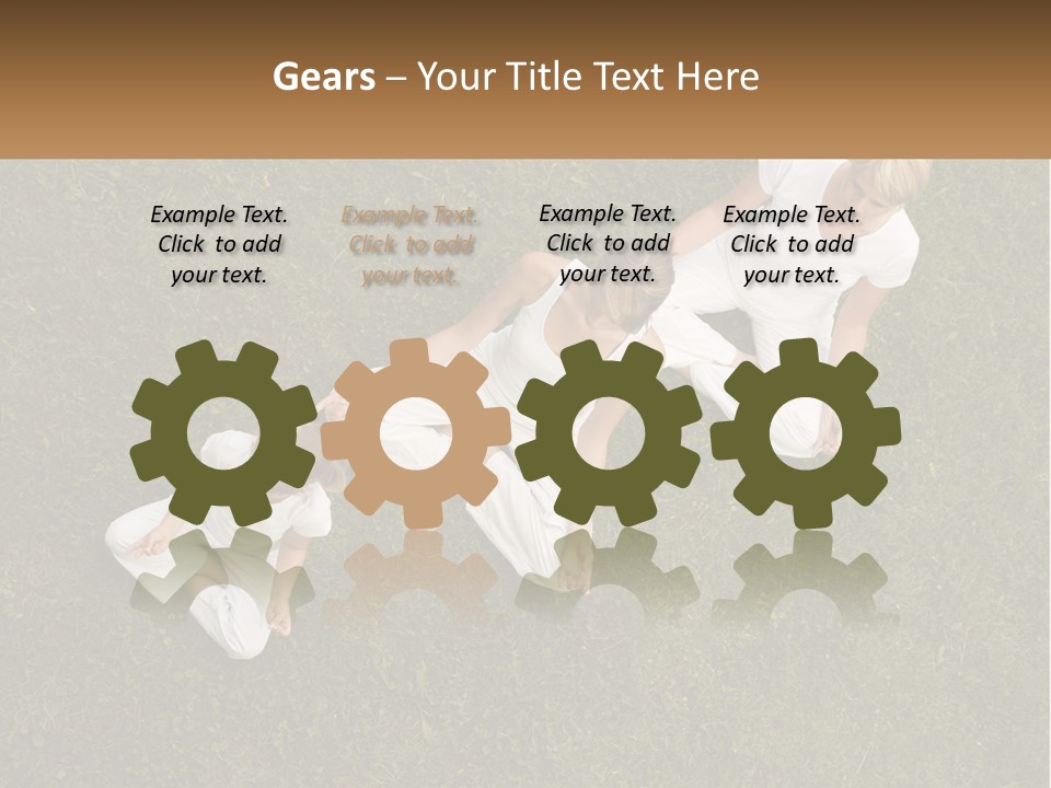 Woman Relaxation Person PowerPoint Template