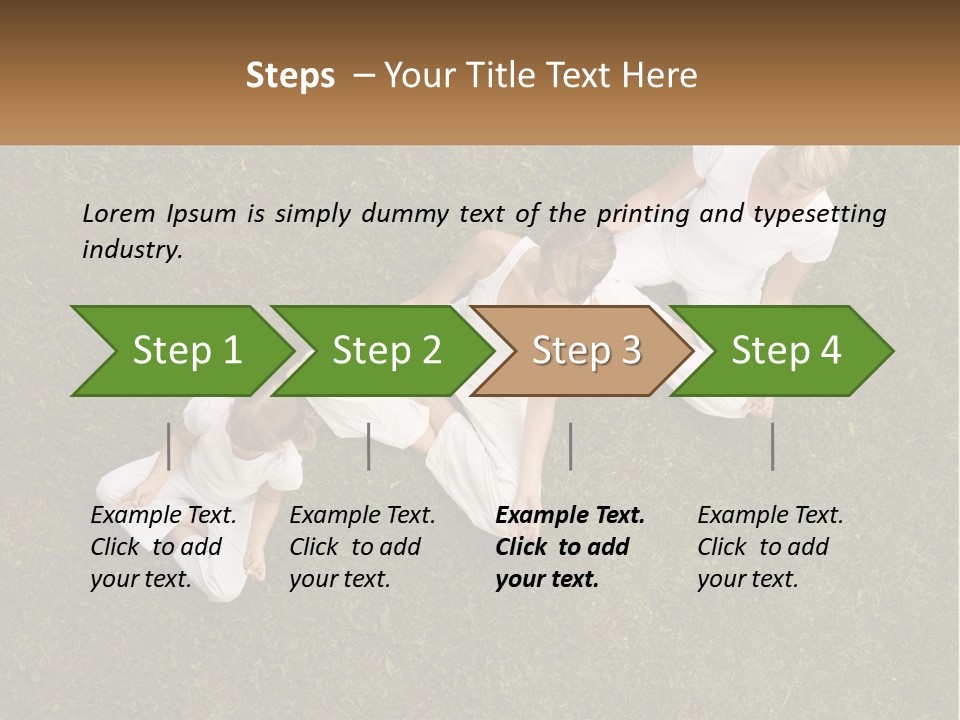 Woman Relaxation Person PowerPoint Template