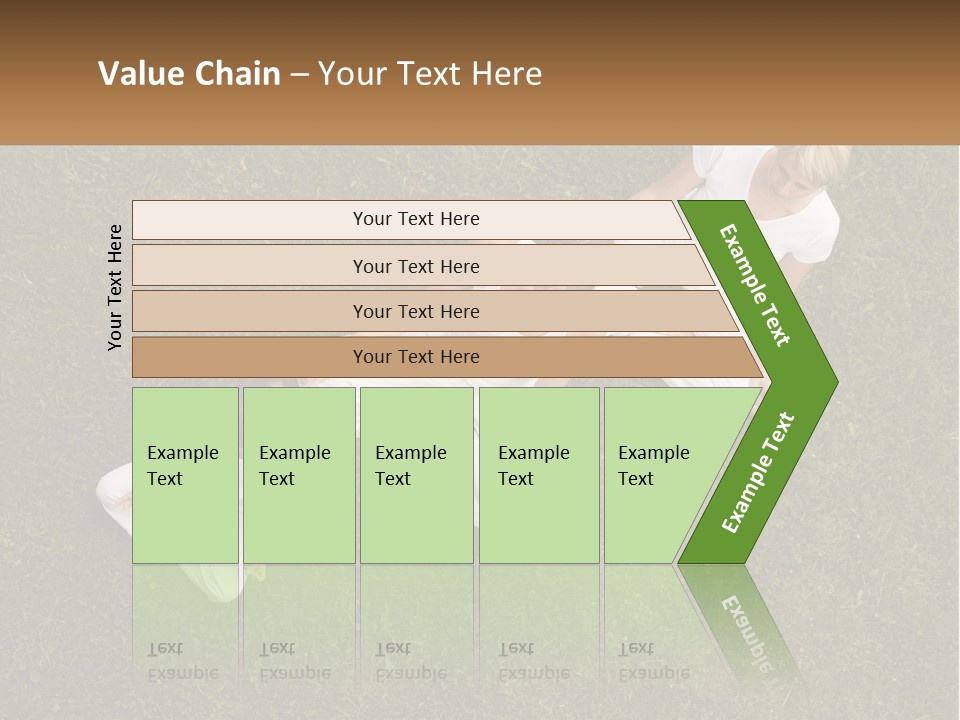 Woman Relaxation Person PowerPoint Template