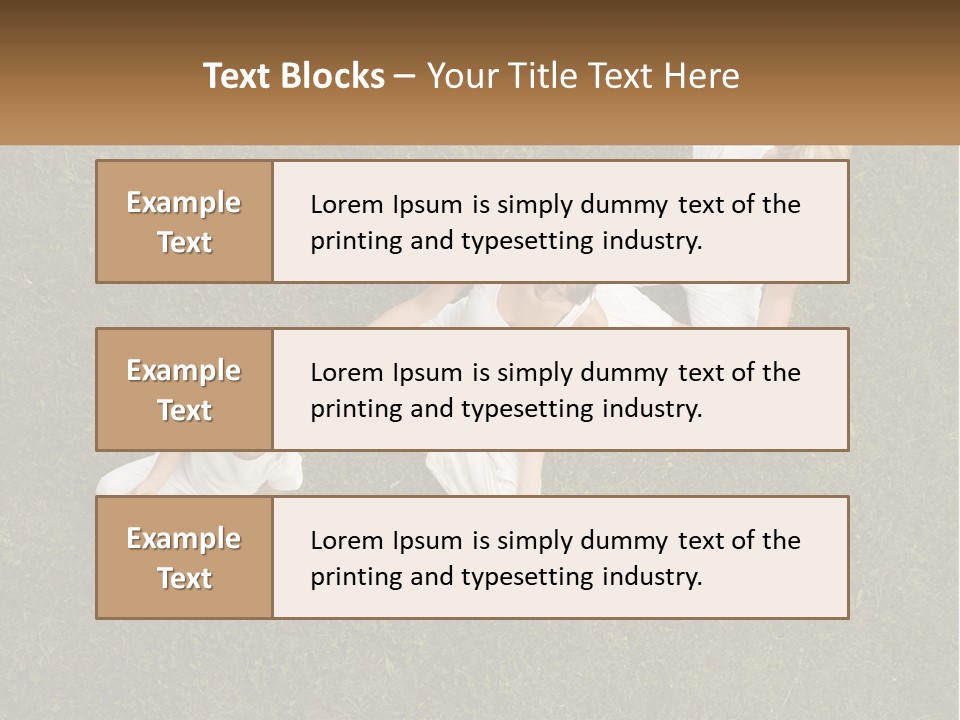 Woman Relaxation Person PowerPoint Template