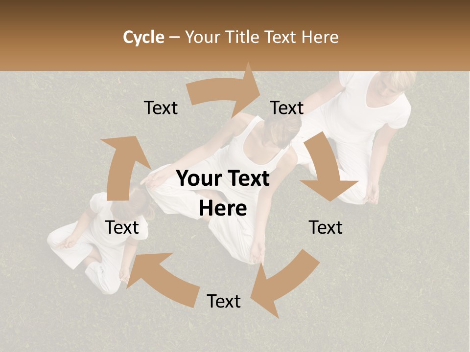 Woman Relaxation Person PowerPoint Template