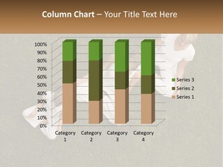 Woman Relaxation Person PowerPoint Template